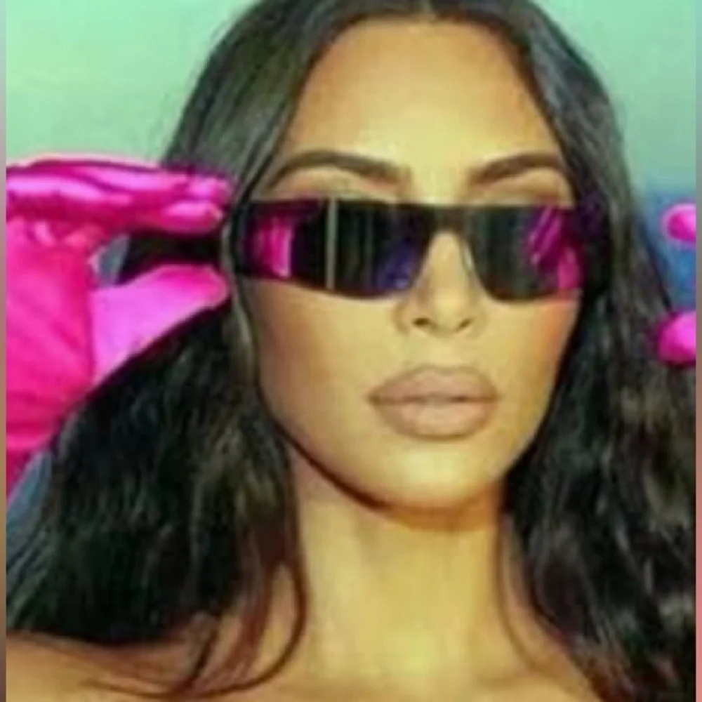Stylish Retro Rimless Futuristic Mirror Sunglasses